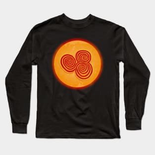 Newgrange Summer Solstice Spiral Long Sleeve T-Shirt